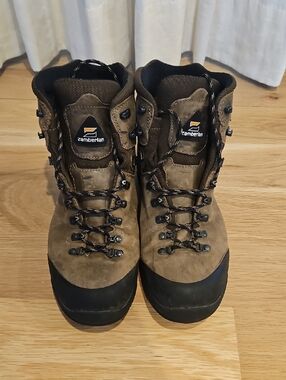 Zamberlan Men's Brown Leather Hiking Boots - Rugged Trail Performance